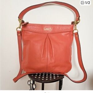Coach Coral Leather Shoulder Bag